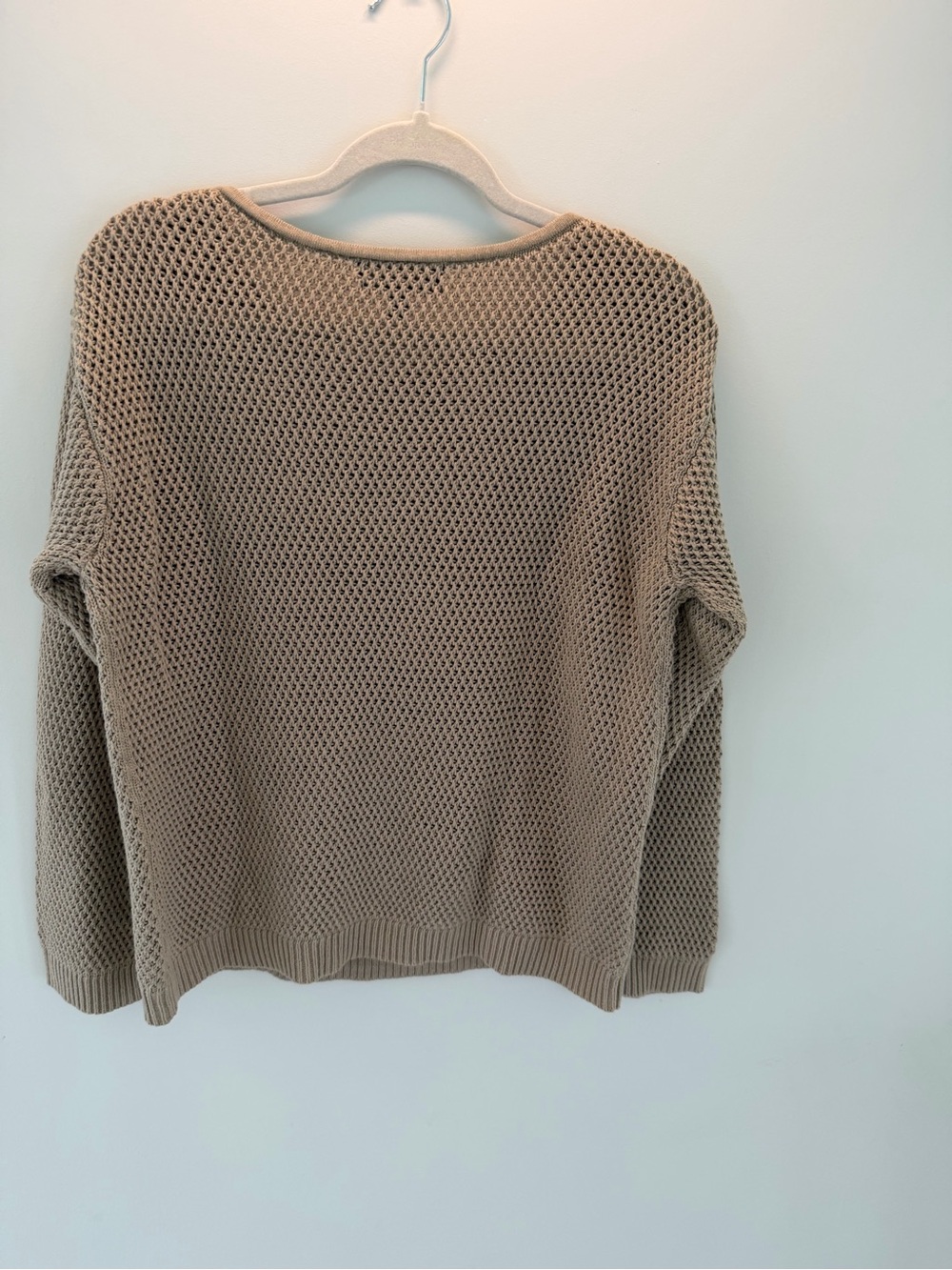 Banana Republic Tan Open-Weave Crewneck Sweater - Picture 5 of 6